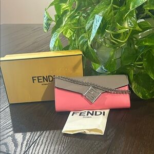 Fendi NWT FF Diamonds Continental WOC Full Inclusion